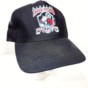 Vintage Alaska Iditarod Hat 25th Anniversary Embroidered Black Husky Dogs
